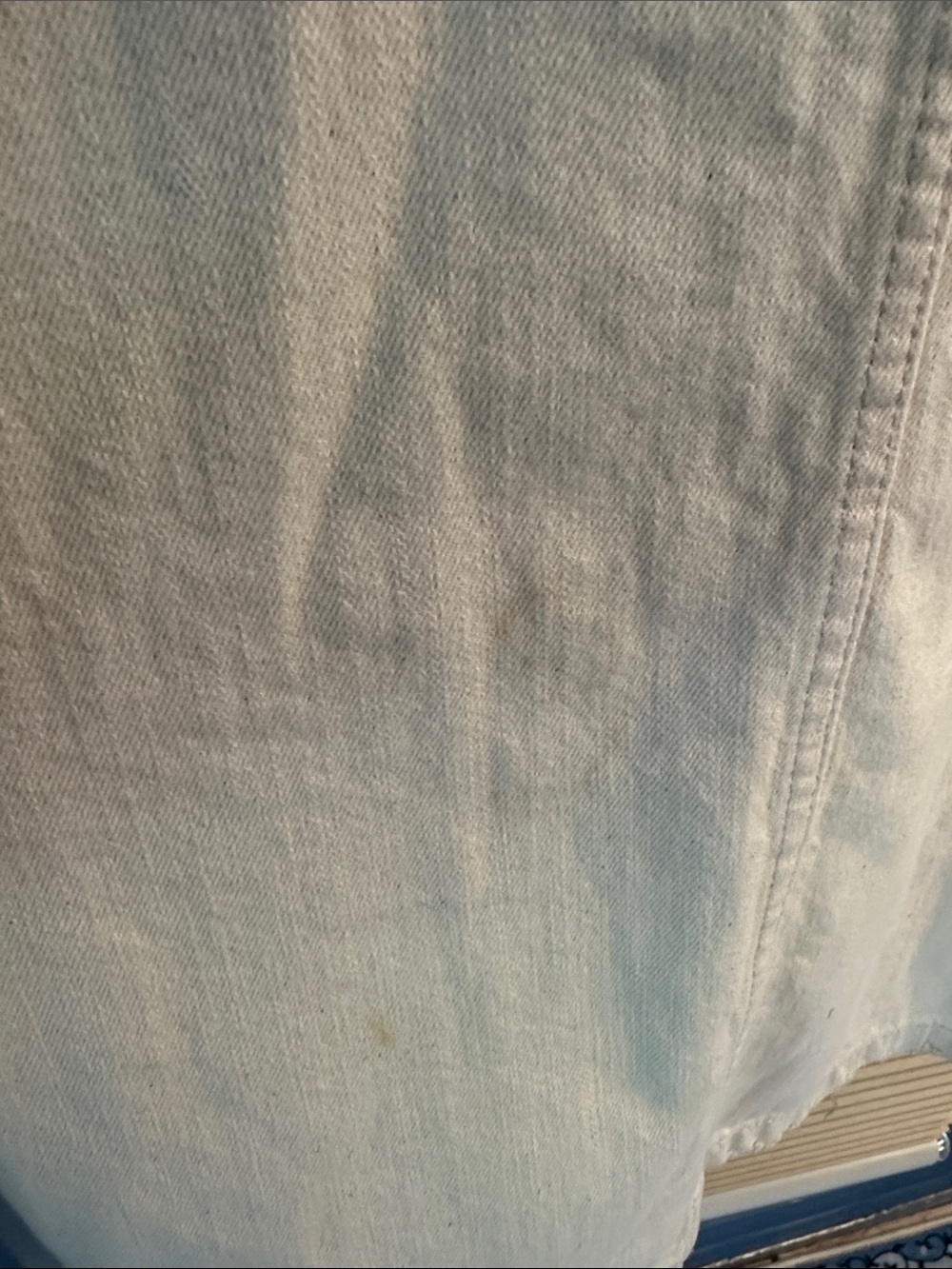 EU Zara TRF Cream Denim Overall Pinafore Midi Dress - Picture 15 of 16